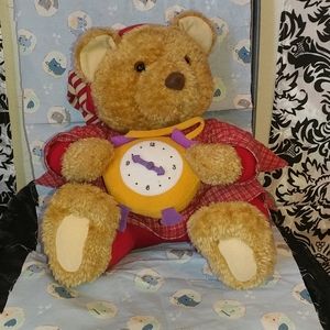 Chunky bear with watch 13 inches tall